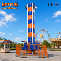 Manège Tour de chute rotative pour parcs d'attractions, à vendre, fabricant chinois, pour utilisation en extérieur