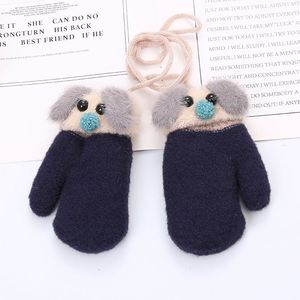 Gants d'hiver pour enfants de 0 à 3 ans PuppyKeep, garde bébé au chaud, doublure en polaire double couche, tricot épais en laine - Product Image 4