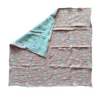 Couverture d'emmaillotage pour bébé en coton mousseline 100x100 cm - 40x40 pouces 200TC, toutes saisons, portable, légère, rafraîchissante, pur coton