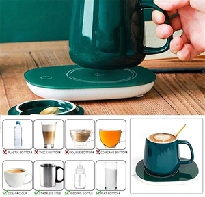 Dp mùa đông 55 độ USB sưởi ấm Pad kiểm soát nhiệt độ thông minh cà phê gốm cốc cốc ấm hơn Coaster Bộ đồ ăn mat - Product Image 4