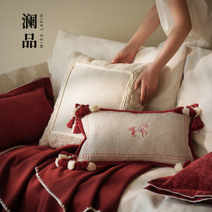 Federe per cuscini per la casa Design <span class=keywords><strong>cuscino</strong></span> decorativo <span class=keywords><strong>rosso</strong></span> per soggiorno <span class=keywords><strong>federa</strong></span> <span class=keywords><strong>cuscino</strong></span> <span class=keywords><strong>federa</strong></span> - Product Image 4