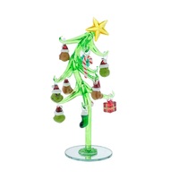 Großhandel Luxus Weihnachts dekorationen Glas Baum Festival Ornamente Hängende Ornament Weihnachten Dekor Tisch Glas Baum Ornamente