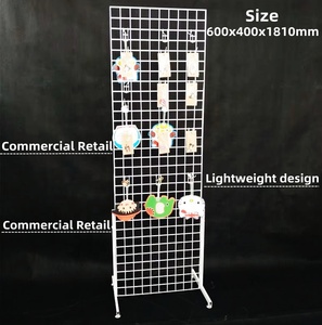 Cửa hàng bán buôn treo điện thoại trường hợp phụ kiện đồ chơi búp bê Móc chìa khóa văn phòng phẩm thẻ móc kim loại dây lưới Rack hiển thị đứng - Product Image 4