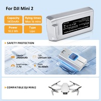 بطارية طيران ذكية بسعة 2400 مللي أمبير في الساعة لطائرة DJI Mini 2 وMini SE وMini 4K - بطارية بديلة آمنة شبه صلبة من نوع LiFePO4