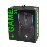 Souris de jeu filaire optique RVB Light 7D en gros d'usine avec suivi laser d'interface USB DPI réglable de 12 types pour ordinateurs portables