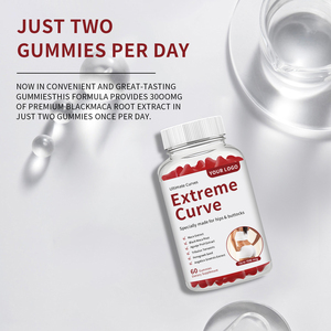Gomitas BBL Totalmente Naturales, Sin Gluten, Sin OMG, Mezcla de Maca para Mujeres, Crecimiento de Cadera y Glúteos, Apoyo al Apetito, Suplemento Herbal, OEM, ODM - Product Image 4