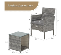 Ensemble de canapés en rotin PE de qualité supérieure résistant aux intempéries meubles de patio extérieurs modernes pour terrasse de jardin salon au bord de la piscine