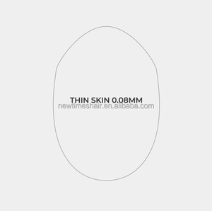 U.<strong>S</strong>. STOCK HS1 Thin Skin <strong>Men's</strong> <strong>Hair</strong> Systems 0.08 mm Transparent Poly Skin Toupee - Product Image 4