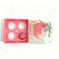 Boîte à tiroirs de luxe la plus récente avec fenêtre en PVC, boîte à tiroirs coulissante rose avec insert en papier