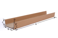 Protecteur d'angle en papier kraft en forme de U pour l'emballage des bords et des coins des palettes, durable, protecteur, antichoc, recyclable