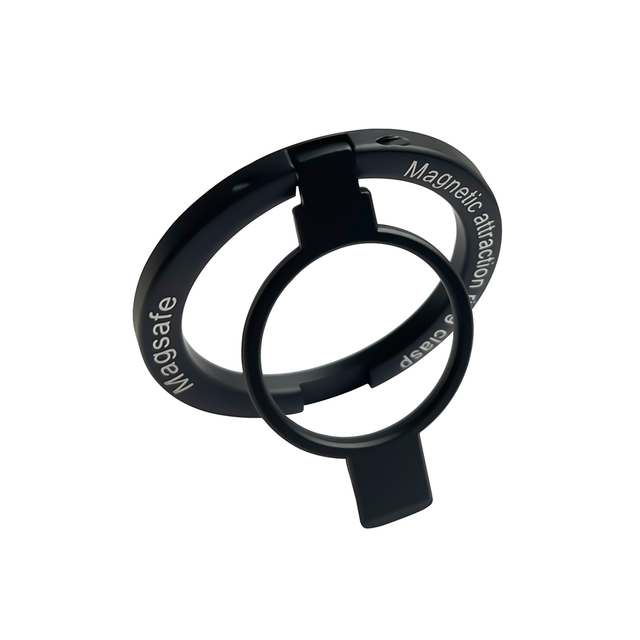 Strong Magnetic Zinc Alloy 360 Degree Rotating Ring Holder Finger Grip Slim Portable Folding Kickstand for iPhone 17 16 Pro Max