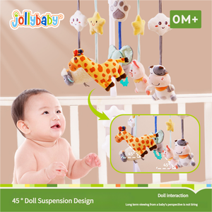 Jollybaby, <span class=keywords><strong>cuna</strong></span> Musical giratoria, móvil, vaca, conejo, juguetes <span class=keywords><strong>de</strong></span> peluche, 8 canciones <span class=keywords><strong>de</strong></span> <span class=keywords><strong>cuna</strong></span>, chupete para bebé, regalo <span class=keywords><strong>de</strong></span> educación temprana para recién nacidos - Product Image 2