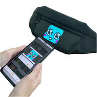 Smart Pixel Ransel LED Uniseks, Tas Dada Fungsi Tas Bahu dengan Tampilan Layar LED, Tas Bahu Trendi, Tas Pinggang LED