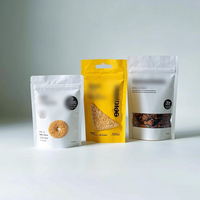 Sachets Doypack Métallisés Haute Barrière, Sachets d'Emballage pour Snacks avec Fenêtre Transparente, Sachets Scellés Anti-Humidité pour Fruits Secs et Snacks