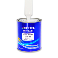 Peinture acrylique liquide 2K SHHCC de haute qualité blanc pur, noir bleuté brillant pour carrosserie automobile, application au pistolet