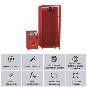 เครื่องบูธภาพถ่ายพร้อมเครื่องพิมพ์และกล้องเครื่องถ่ายภาพทันทีแบบมีมุมทันสมัยเป็นพิเศษ - Product Image 4