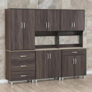 Vente en gros d'armoires de cuisine en bois modernes et élégantes, fabriquées à la main, personnalisées, au design simple et au look élégant - Product Image 1