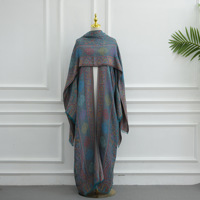 Robe Abaya Élégante Grande Taille en Tricot Ornée de Strass avec Voile Deux Pièces pour Femme Musulmane Modeste Automne Vente en Gros 2026