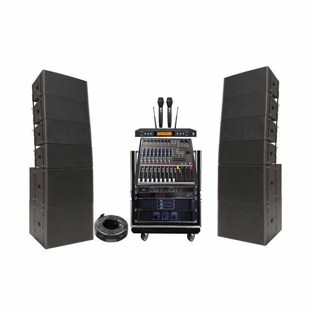 CALM 5200W Complete Line Array PA System for Concerts & Touring with 8x LA2210 Dual 10" Tops & 4x LA1018B 18" Subs