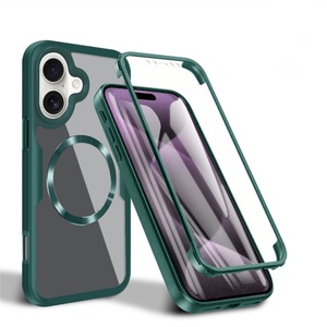 Funda Magnética 360° Transparente para iPhone 16 15 11 12 13 14 Pro Max, Carcasa de Silicona y Acrílico Antigolpes 16E - Product Image 5