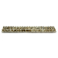 Règle transparente personnalisée 2-en-1 pour tuiles de mahjong, motif marbre Ivy festonné / marbre Bordeaux festonné, en acrylique, avec pousseur de mahjong américain
