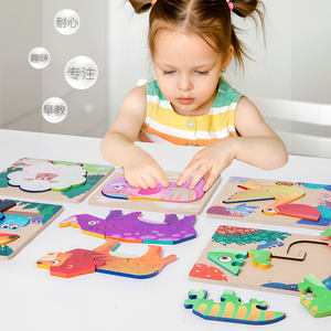 <span class=keywords><strong>Puzzle</strong></span> 3D tridimensionnel en bois pour enfants de 3 à 6 ans, fait à la main, double face assemblé, pour l'éducation précoce - Product Image 3
