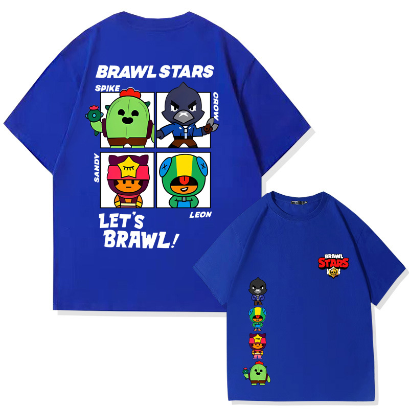 81253-Wilderness 4 Image--Short Sleeve-Colorful Bl
