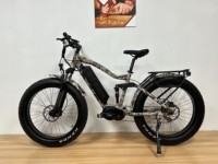 Vélo électrique à pneus larges 26 pouces 48V avec moteur arrière Bafang G063, personnalisable, 8 vitesses, suspension RST/DNM, batterie lithium