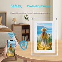Bingkai Foto Digital Akrilik NFT 7-inci Multifungsi, Mendukung Video, WIFI, Cocok untuk Hadiah Rapat Tahunan, Dapat Digunakan di Luar Negeri