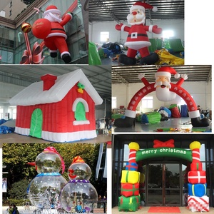 Decoración Inflable Navideña de Santa Claus, Globo Grande para Exteriores, Arco de Exhibición para Eventos, Casa de Tela Oxford, Domo - Product Image 5