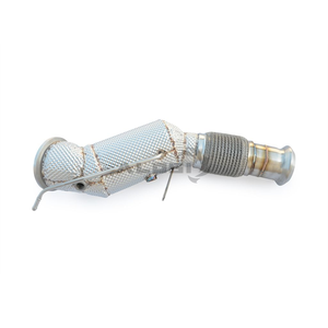 Tuyau d'échappement catalytique en acier inoxydable 304 pour <span class=keywords><strong>BMW</strong></span> <span class=keywords><strong>320i</strong></span> 325i 330i G20 B48 2.0T 2019-2026 Catalyseur à haut débit - Product Image 3