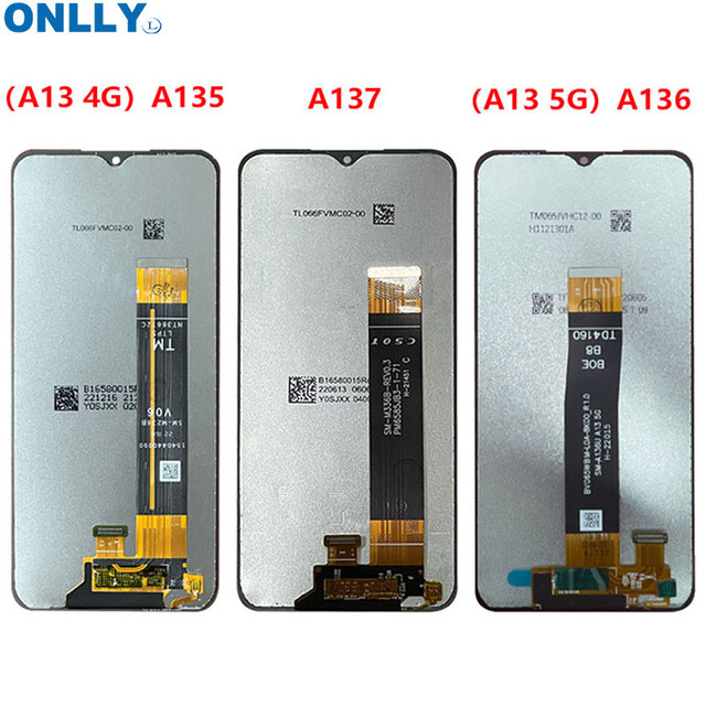 Original Lcd for Samsung Galaxy A13 4G SM-A135F A135U LCD Display Touch Screen Digitizer With Frame