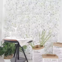 Décoration Murale Florale de Luxe en Roses Artificielles Roses – Nouvelle Toile de Fond Scénique pour Fêtes, Mariages, Hôtels, Centres Commerciaux et Tables de Restaurant