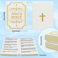 Oreiller en peluche en forme de livre de la Bible B895, s'ouvre, cadeaux religieux chrétiens, cadeaux de fête, cadeaux pour enfants, baptême, Pâques, oreiller de la Bible ODM
