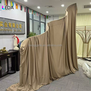 Decoraciones para Bodas al Aire Libre, Cortina de Tela en Forma de S Grande, Soporte Ajustable en Altura, Estante para Láminas de Nácar, Trapezoidal - Product Image 4