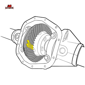 Juego de piñón y anillo de engranaje y eje adecuado para diferencial FRONT R & P 4,56 OEM186 - Product Image 4