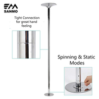 Tube de pole dance portable, fixable et rotatif, pour boîte de nuit, professionnel, 45 mm, pour fitness, danse en rotation / pole dance.