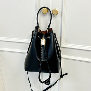 2026 Bestseller Luxury Ladies Bucket Bag High-Quality Handbag Large Capacity Drawstring Crossbody Bag Retro Womens Shoulder Bag - Product Image 3