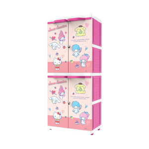 <b>Maximize</b> space with this portable wardrobe featuring a multifunctional, minimalist modern look and vibrant MSC license cartoon - Product Image 2