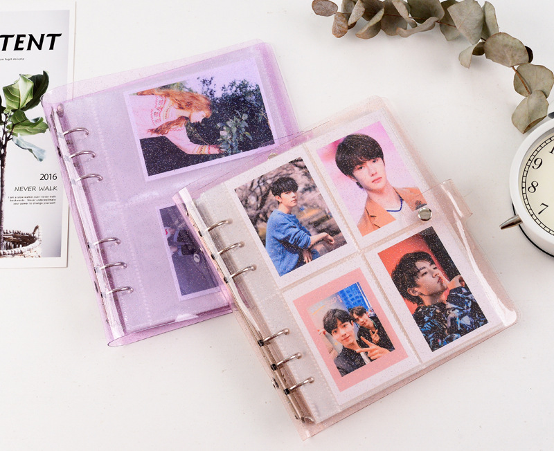 Custom Logo Pvc Draagbare Fotoalbum Jelly Kleur Album Voor Mini Instax & Naam Card Mini Album Foto 'S