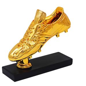 Ensemble de trophées de football en or personnalisés, design joueur, gardien de but et chaussure, pour souvenir de match de football, décoration - Product Image 2