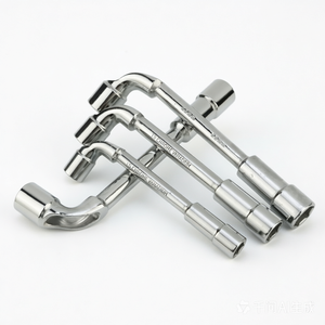 High Carbon Steel Mirror Surface Hexagonal Perforated L-shaped Elbow Milling Mouth Manual <b>Socket</b> Wrench with Multiple Sizes - Product Image 4