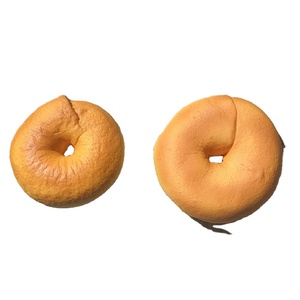 Bagel Round Toys Food <b>Sauce</b> Soft Rising Bread Needles Pink Party Decoration Sticky Cake Candy DIY Slow Rebound Squishy Play - Product Image 1