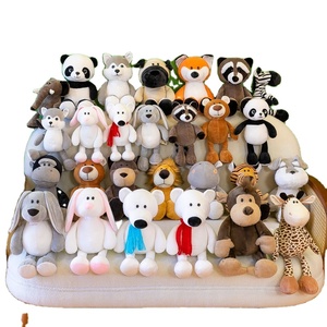Peluches de chevaux de la série Animaux de la jungle, authentiques pour <span class=keywords><strong>le</strong></span> commerce extérieur, animaux en peluche de dessin animé, poupées pour machine à griffes, super douces, 25-35 cm - Product Image 1