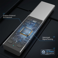Control Remoto IR de 17 Teclas Personalizado OEM ODM, Carcasa de ABS Compatible con Android TV Box y Smart TV, Directo de Fábrica
