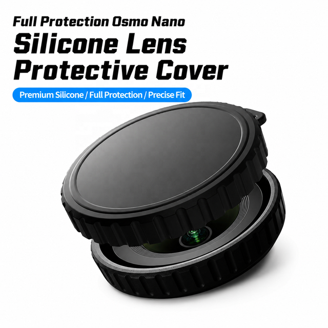 Osmo Nano Silicone Lens Cap, Soft Lens Protective Cover, Dustproof Anti-Scratch Drop Protection for Action Camera