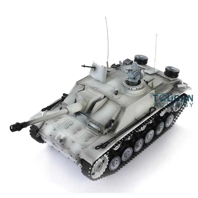 Heng Long 1/16 Scale TK7.0 Customized Stug III RTR RC Tank 3868 Metal Tracks Wheels TH17423