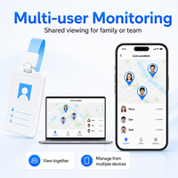 Mini Localizador GPS GLONASS 2G WiFi para Tarjetas de Identificación, Botón de Llamada SOS, Geolocalización, Alarma, Resistente al Agua, Control por Aplicación para PC y Android