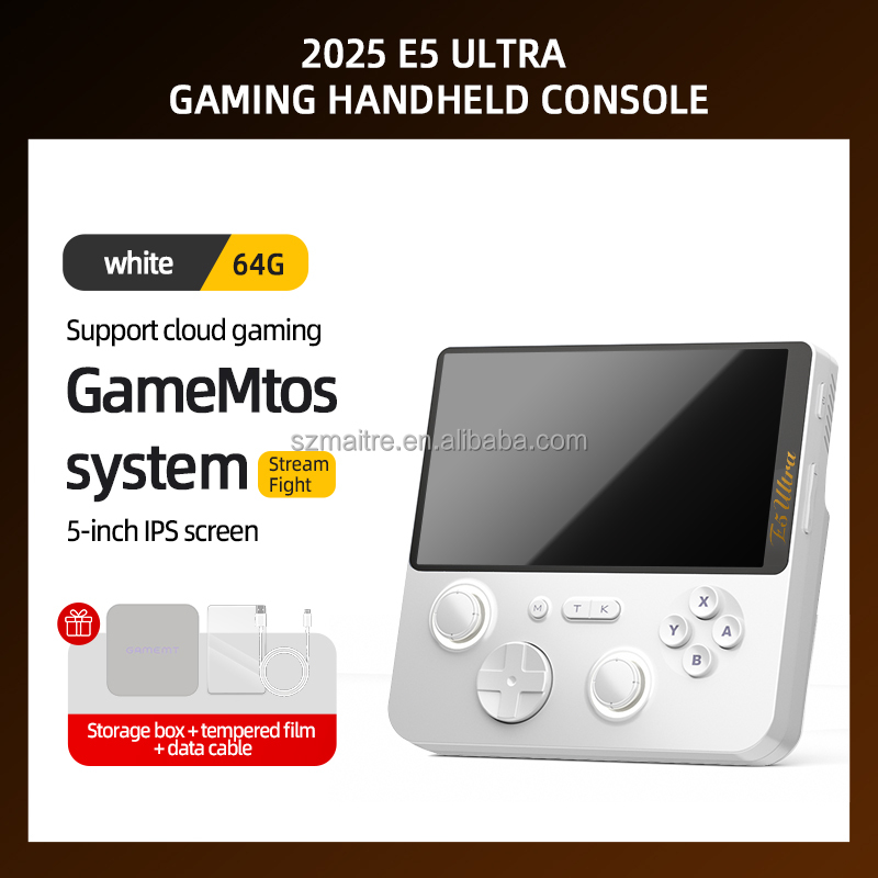 E5 Ultra Handheld Game Console - Android 14, 64GB-256GB