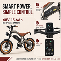 Vélo de montagne électrique pour adultes M20 48V 1000W 7 vitesses avec moteur arrière sans balais, freins à disque hydrauliques et suspension intégrale
